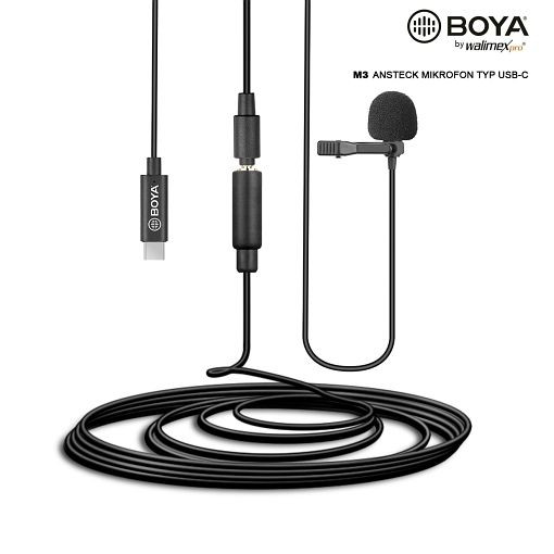 Walimex pro Boya M3 Ansteckmikrofon Typ USB-C, 1022919