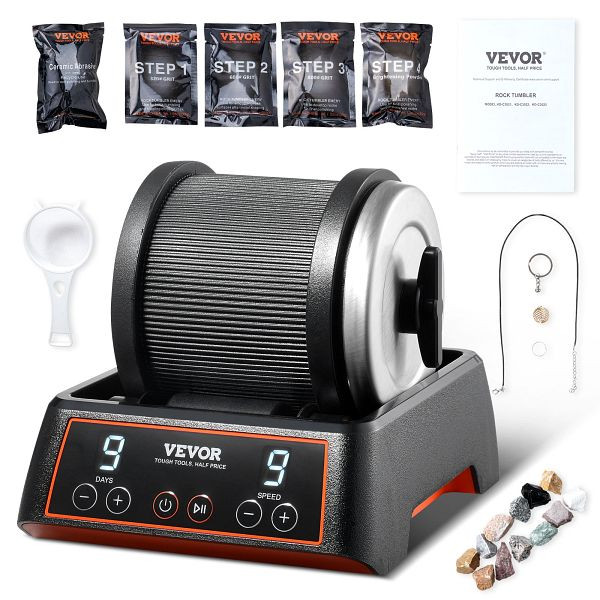 VEVOR Steinpolierset Steinpolierer Steinschleifmaschine, Einstellbar 1,13kg, YSDMJHSSDKDZ8H48PV2