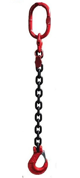 SHT 1-strang Anschlagkette, 1.5 m, 2000 kg, Gabelkopfhaken (standard), mit Verkürzer, 73700008-1.5m