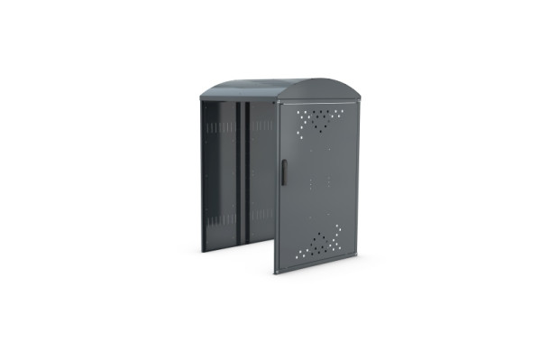 WSM Anbausatz Rollatorbox B ohne Seitenwand RAL 7016, 122000077