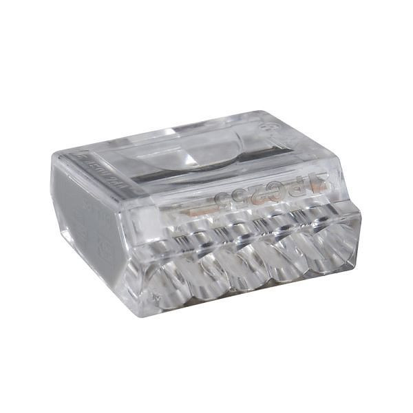 Haupa Verbindungsklemmen transparent, 5-polig, VE: 100 Stück, 265016
