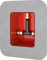 Produktbild von KWC Rohbauset, F5, Systembox R5, duschen, Warm- und Kaltwasser, Klebeflansch, 2030028990 KWC Rohbauset, F5, Systembox R5, duschen, Warm- und Kaltwasser, Klebeflansch, 2030028990