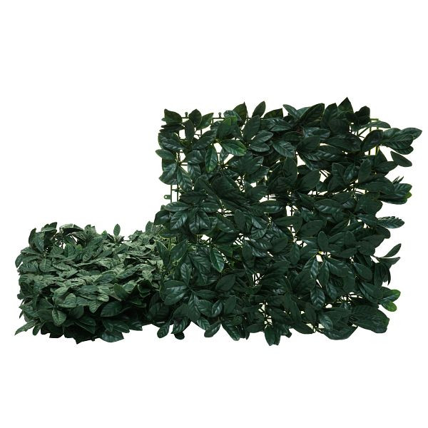 Mendler Wandfliese HWC-L78, Sichtschutz Windschutz Verkleidung für Terrasse/Balkon, 4x je 50x50cm = 1m², Lorbeer grün, 117651