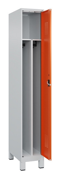 C+P Spind Evolo PLUS, mit Füßen, 1 Abteil, 1950x300x500mm, 7035/2004, Verschluss Zylinderschloss, 049010-10F S10029