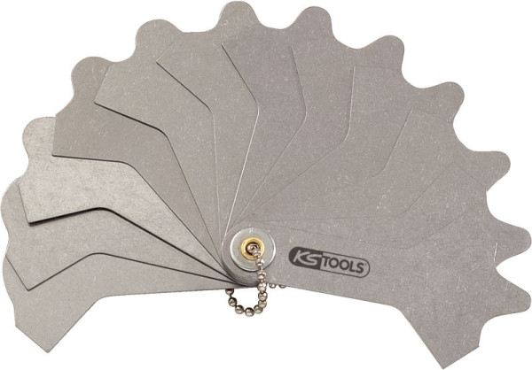KS Tools Schweißnahtlehre, 12 Blatt, 3-12mm, 300.0619, 4042146333068