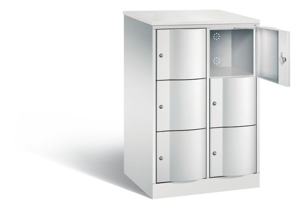 C+P XL-Schließfachschrank Resisto, H1255xB772xT640mm, Farbe: Lichtgrau, 8573-273 S10133