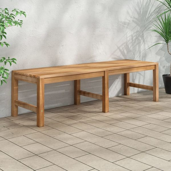 vidaXL Gartenbank 150 cm Massivholz Teak, 316627
