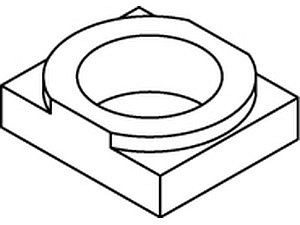 ART 82021 LINDAPTER-Rezessfüllplatten Stahl W M 12 galvanisch verzinkt VE=S