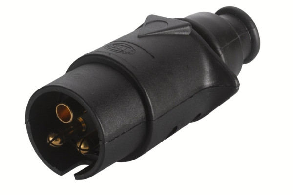 HELLA Stecker, 3-polig, Stecker: Schraubkontakt, schwarz, 8JA 002 263-001