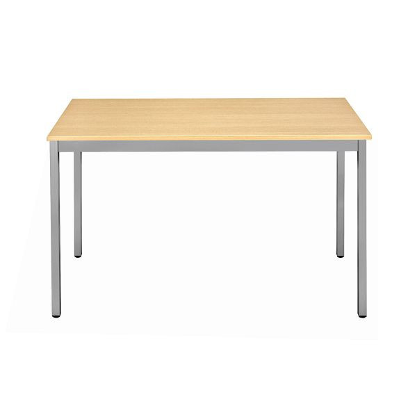 Bisley Mehrzwecktisch, Breite 1400 mm, Tiefe 700 mm, 19mm Tischstärke, 399 chrom x BC buche, MT1407BC399