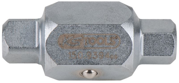 KS Tools Stecknüsse für Ölablassschrauben, 6-kant 12mm+4-kant 11mm, 150.9394