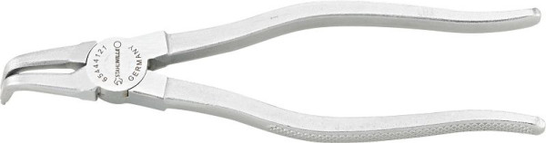 STAHLWILLE Sicherungsringzange für Innenringe, Länge 128mm Kopf verchromt Griffe verchromt, kariert, Gr. J 01, 65444101
