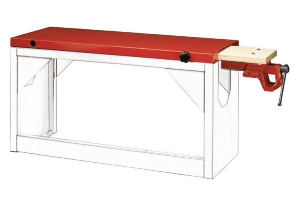 Facom Matrix verlängerbare Arbeitsfläche mit Schraubstock 1310mm, F50020076