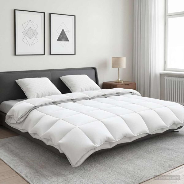vidaXL Gänsedaunen-Bettdecken-Set 90% FULDA 3-teilig 200 x 240 cm 310 GSM, 3442658