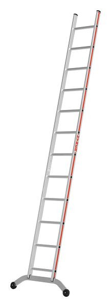 HYMER Sprossenanlegeleiter, 12 Sprossen, Länge 3,56 m, 601112