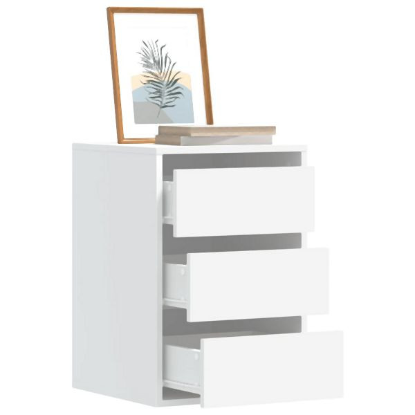 vidaXL Kommode Weiß 40x41x58 cm Holzwerkstoff, klassisch, 852834