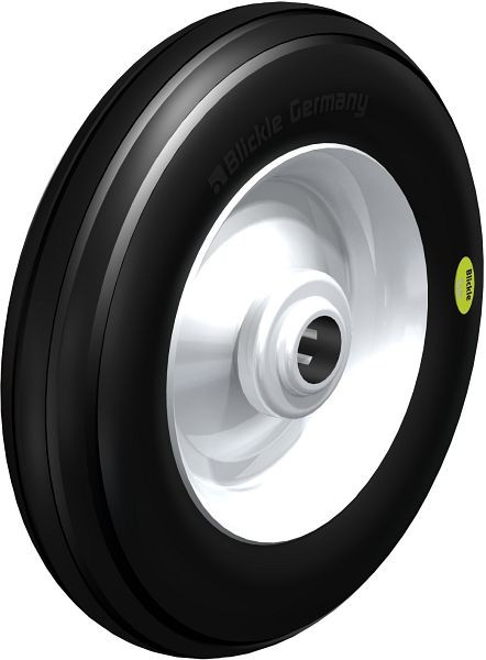 Blickle VW 202/20R Rad aus Weichgummi, Schwarz, 620856