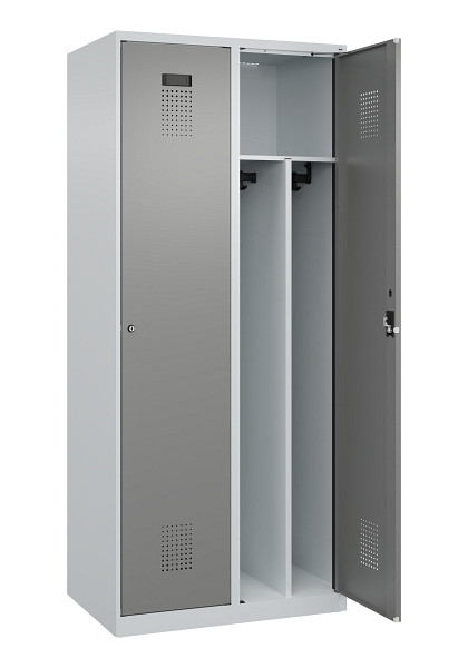 C+P Spind Evolo PLUS, 2 Abteile, 1850x800x500mm, 7035/0004, Verschluss Zylinderschloss, 049000-22F S10041