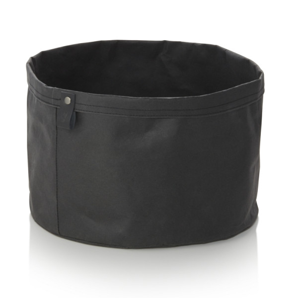 WAS Brottasche CRAFT & CRUMBLE, Ø 30 cm, Höhe 22 cm, schwarz, Kraft Paper, 9390130