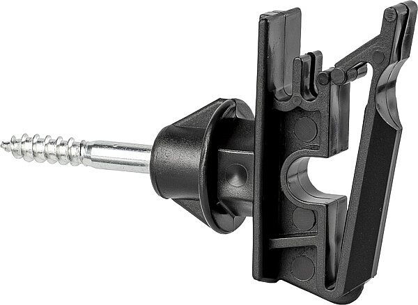 Patura Seil-/ Bandisolator, Holzgewinde für Bänder bis 40 mm (25 Stück/Beutel), 127026