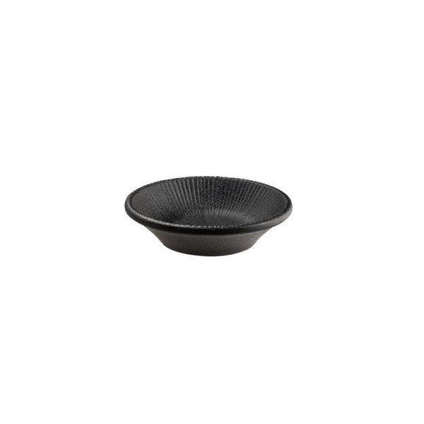 APS Schale NERO, Melamin, Ø 8 cm, Höhe 2 cm, schwarz, VE: 24 Stück, 85292