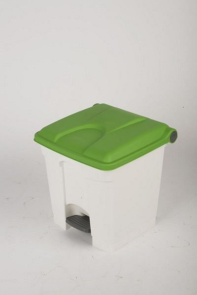 Probbax Treteimer 30L weiß/grün, PP, SO-1230-WGRN