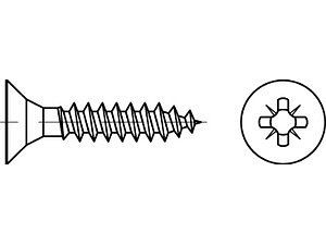 ART 89097 Spanplattenschrauben Seko Stahl 4,5 x 20 -Z galvanisch verzinkt VE=S (1000 Stück)