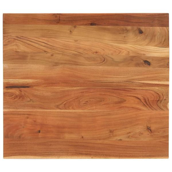 vidaXL Tischplatte 100x80x2,5 cm Rechteckig Massivholz Akazie, 370940