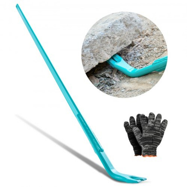 VEVOR Brecheisen, 907 kg Tragkraft, 1422 mm Länge, Stahl, Nageleisen für Abbruch, Beton & Bauwesen, optimale Hebelwirkung, DBQGWCC56INCC9KHQ001V0