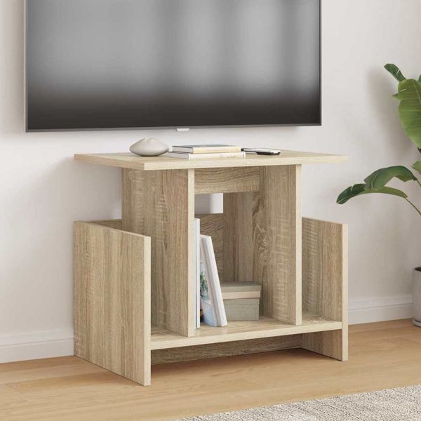vidaXL TV-Ständer 2 pcs Sonoma-Eiche 50 x 35 x 45 cm Holzwerkstoff, 891005