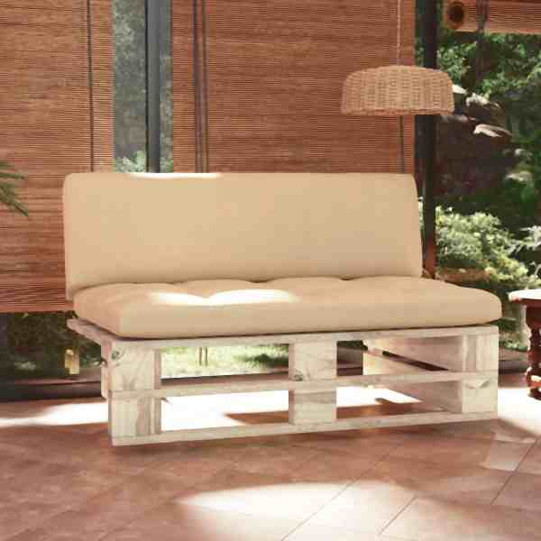 vidaXL Outdoor-Mittelsofa Paletten Imprägniertes Kiefernholz, 3066532