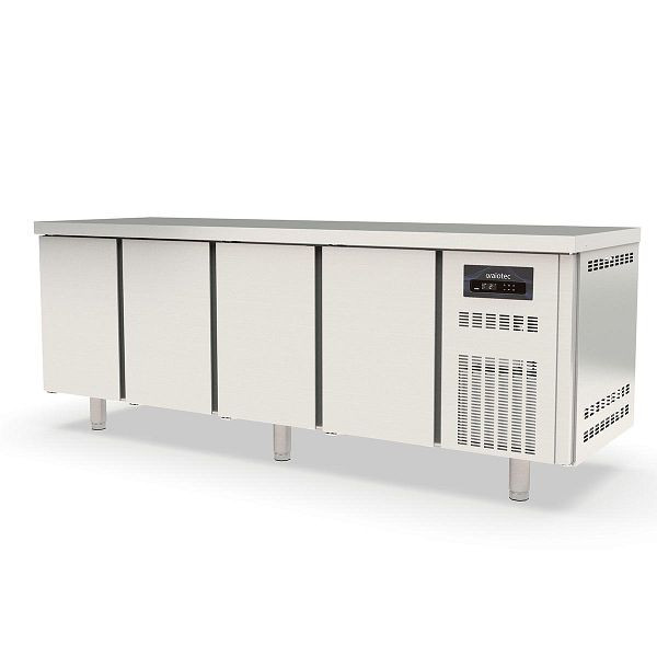 Vaiotec TOPLINE Kühltisch 700 / 4-fach GN1/1 mit 4 Türen, 224,5x70x85 cm, 10302