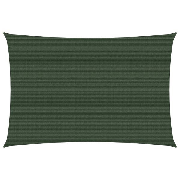 vidaXL Sonnensegel 160 g/m² Dunkelgrün 3,5x4,5 m HDPE, 311461