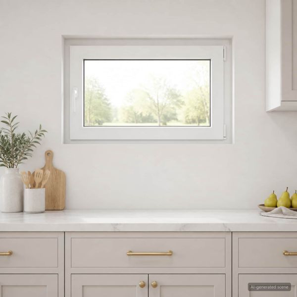 vidaXL Kellerfenster RISOR 95 x 50 cm PVC und Glas, 42047900