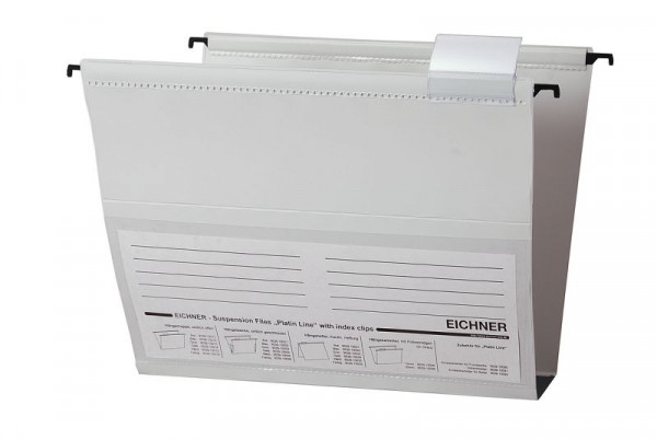 Eichner Hängesammler Platin Line aus PVC, Grau, Bodenbreite: 30 mm, VE: 10 Stück, 9039-10056