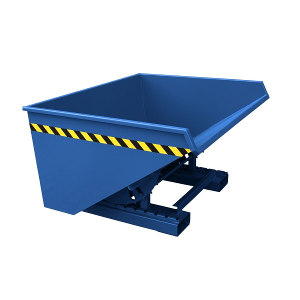 Eichinger Industrie Kippbehälter mit Abrollkufen, 1000 kg, 500 Liter, enzianblau, 20230800000097