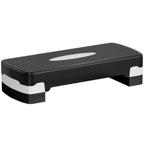HOMCOM Aerobic-Stepper 2-stufig höhenverstellbar 68 x 28 x 15 cm, A90-076BK