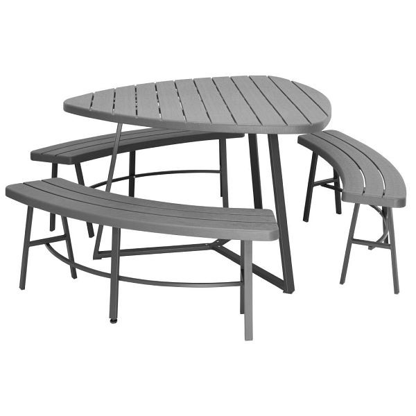 Bolero Valletta Picknick-Bank-Set, gewerblicher Einsatz, JB369, 5050984816406