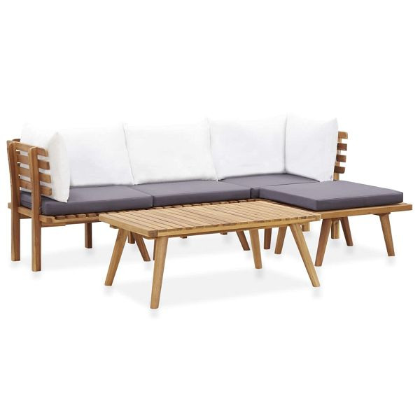 vidaXL 5-teilig Garten-Lounge-Set Massivholz Akazie, 46678