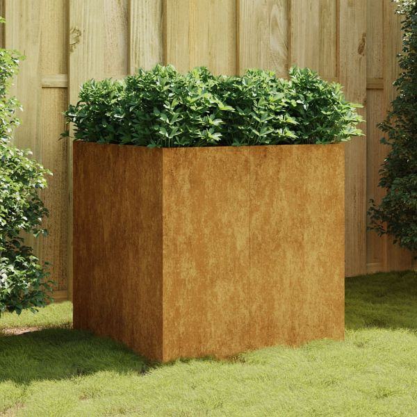 vidaXL Pflanzkübel 80x80x80 cm Cortenstahl, Material: Cortenstahl, 824537