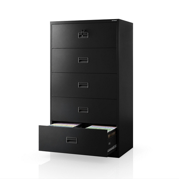 Jan Nowak Metall-Karteischrank, Schwarz, 900x1620x600 mm, SARA XL V5, 2306