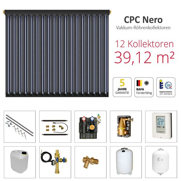 Solarbayer CPC NERO Solarpaket 12 - Stock, Gesamtfläche Brutto: 39,12 m², 410112201