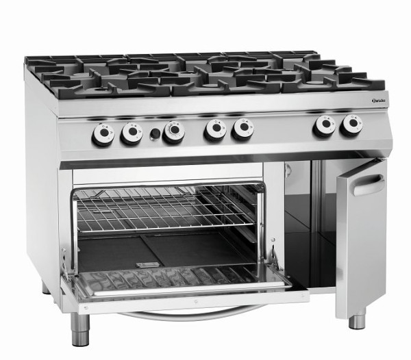 Bartscher 6-Flammen Gasherd, Gas BO 2/1GN, Neutralschrank, 2952291