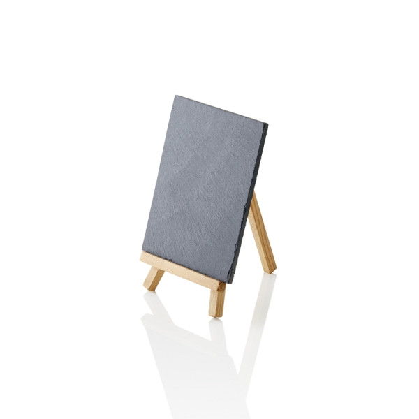 WAS Naturschiefertafel SLATE LINE, 12,5 x 10 cm, Naturschiefer, Holz, 3329012