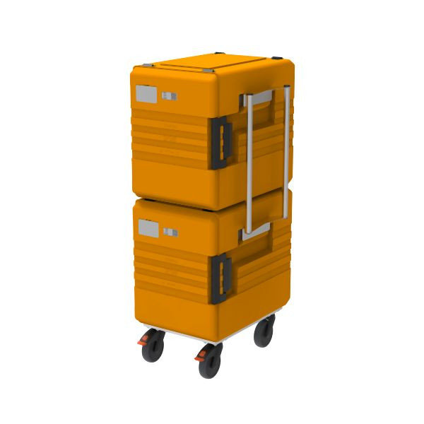 Rieber thermoport® Frontlader, stapelbar K 2x1000 unbeheizt - orange, 85020422