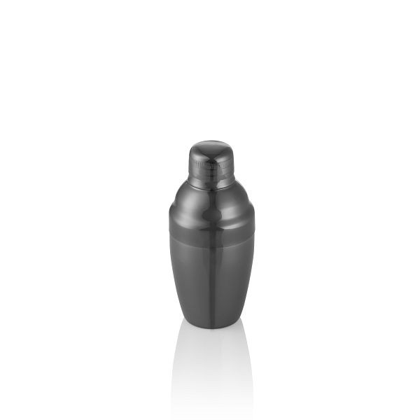 WAS Mini Shaker Classic NOCTURN, 0,25 Liter,Ø 7 cm, gun metal, Chromnickelstahl 18/8, 8302025