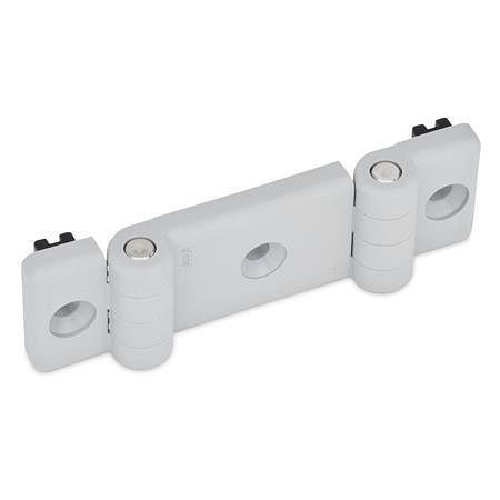 Ganter Doppel-Scharniere für Profilsysteme, Kunststoff (GN 159.1-89-35-SW), VE: 10 Stück, 159.1-89-35-SW