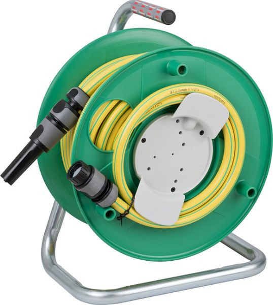 Brennenstuhl Wasserschlauchtrommel WS3220 (20m Schlauchlänge, aus Spezialkunststoff, Made in Germany) grün, 1237130