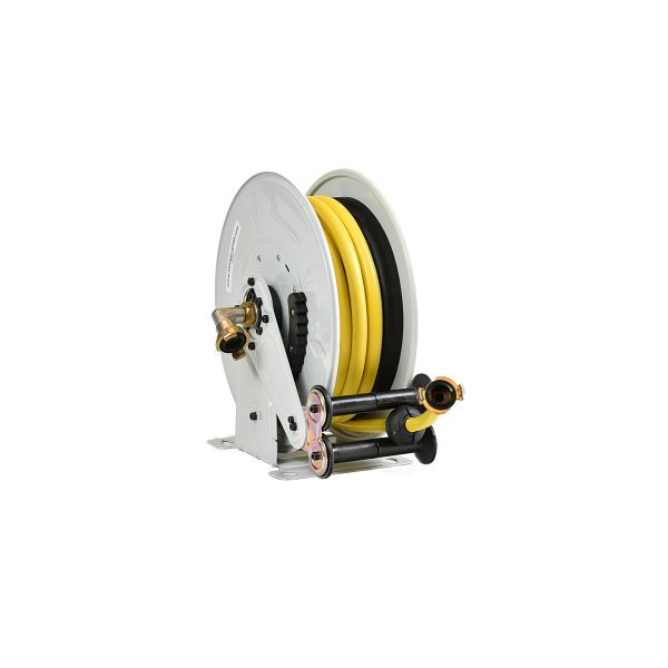 Ebinger Schlauchaufroller OSM 210, Max. 12bar/50°C, 10m - 1/2" ID PVC-Gewebeschlauch, 1.210.101