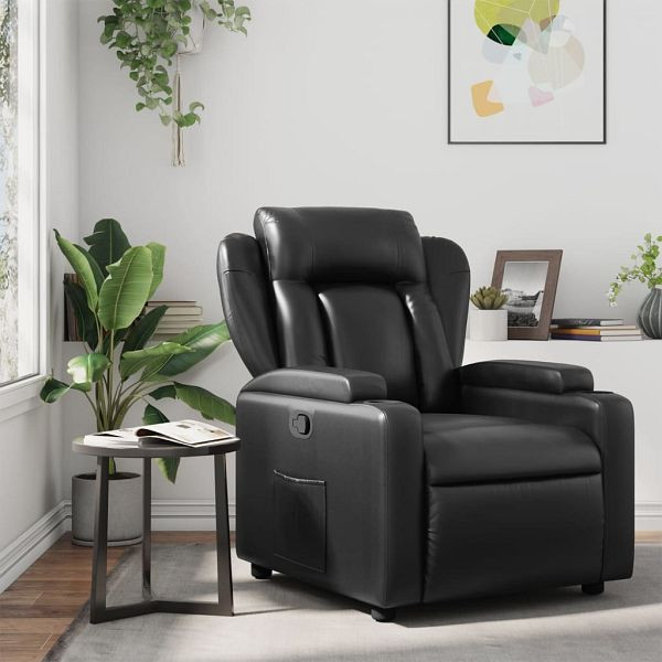 vidaXL Relaxsessel Schwarz Kunstleder, 372427, 8721012200739